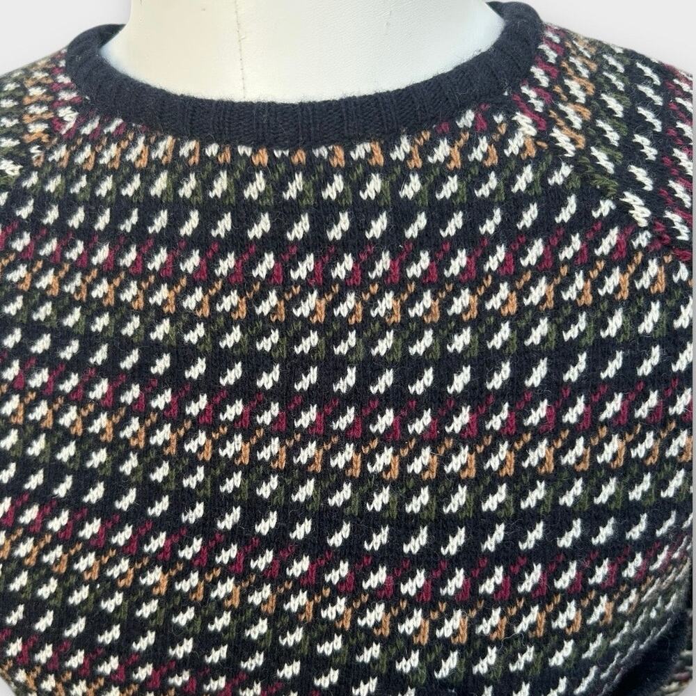 Barbour 100% Lambswool Sweater Women's Size 10 Cozycore Preppy Quiet Luxury - Picture 9 of 11